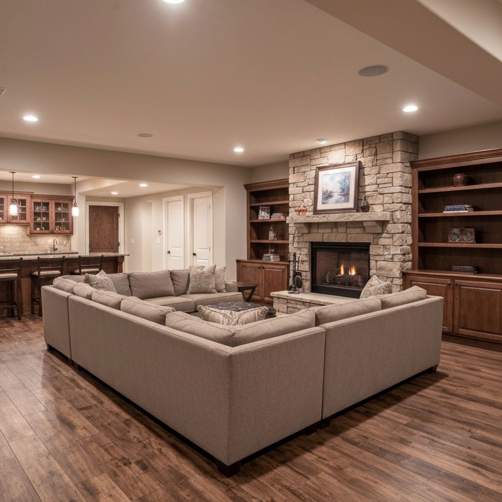 Basement Finishing services by Wilbur's Home Remodeling